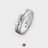 Love Palladium plated 925 Sterling Silver Ring with Diamond” Hubik Fi Eizami”
