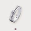 Love Palladium Plated Sterling Silver 925 Ring with Diamond “Ahibu Min Al’asma’i”