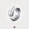 Soul Palladium plated 925 Sterling Silver Ring with Diamond “Aarafatu Alhawaa”